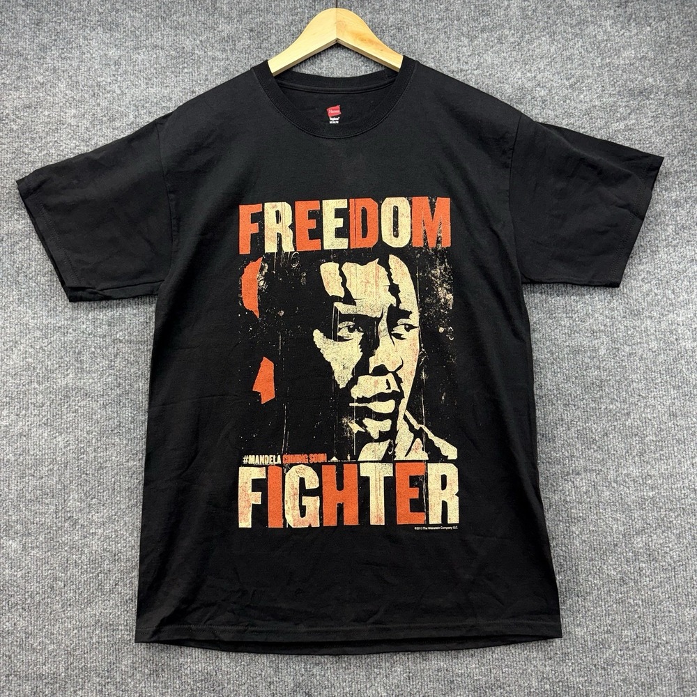 FREEDOM FIGHTER #MANDELA Coming Soon Movie 2013 Promo T‎ Shirt Size Medium